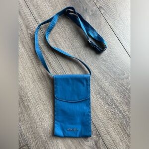 Athleta All About Phone Crossbody Bag Pouch Dark Lapis Blue